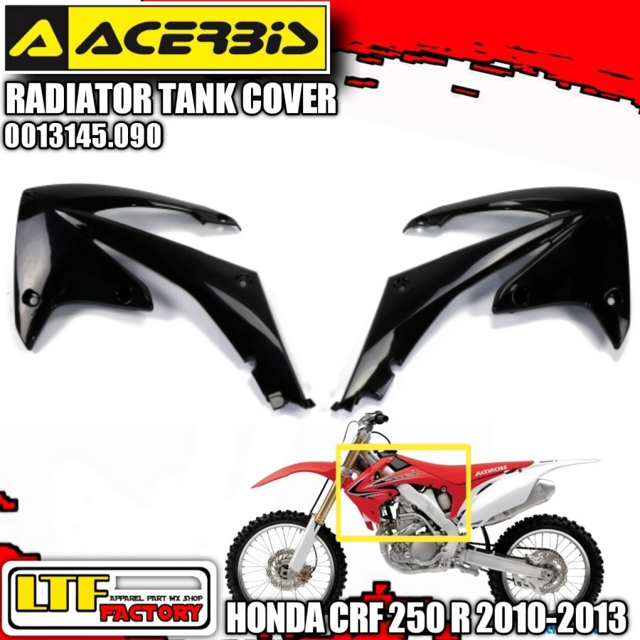 HONDA CR - CRE CRF 250 450 F R 2009 2010 2011 2012 2013 - ACERBIS RADIATOR SCOOP TANK COVER BODY - S