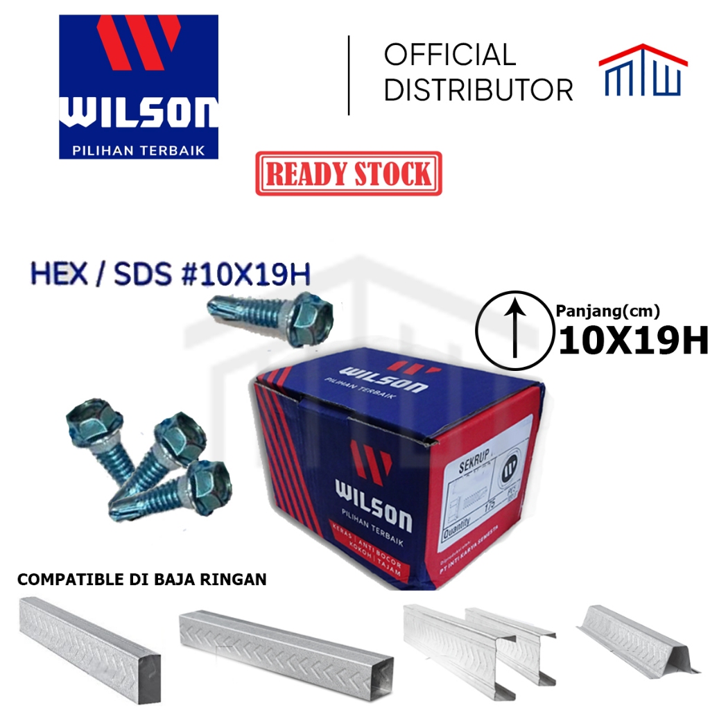 Baut Drilling Baja Ringan Kanal C, Hollow Galvalum, Reng Galvalum