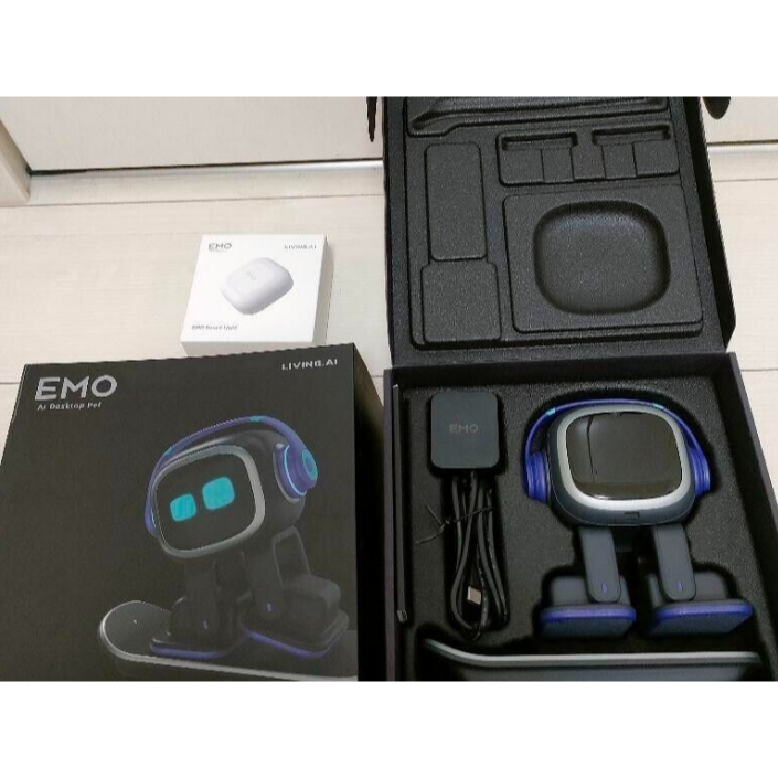 ORIGINAL ASLI EMO GO HOME A.I. DESKTOP PET INTERACTIVE SMART ROBOT WITH HOME STATION ASLI