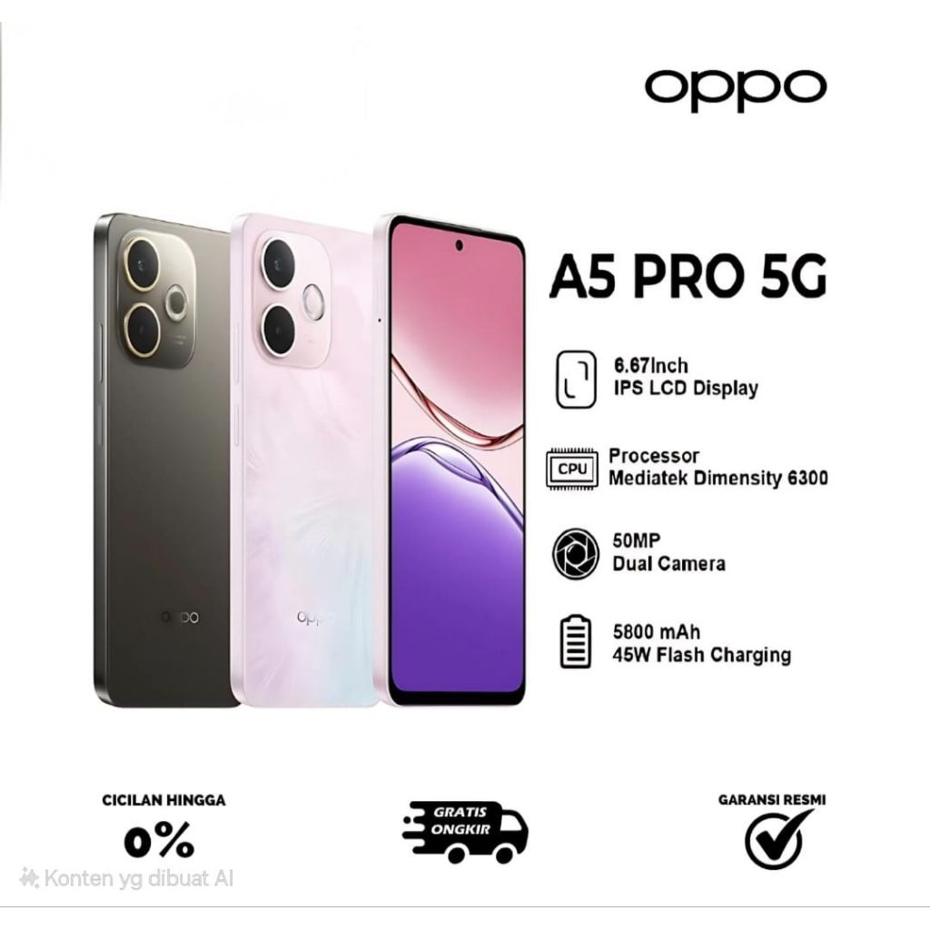 OPPO A5PRO 5G Ram 8/256 Garansi resmi Oppo