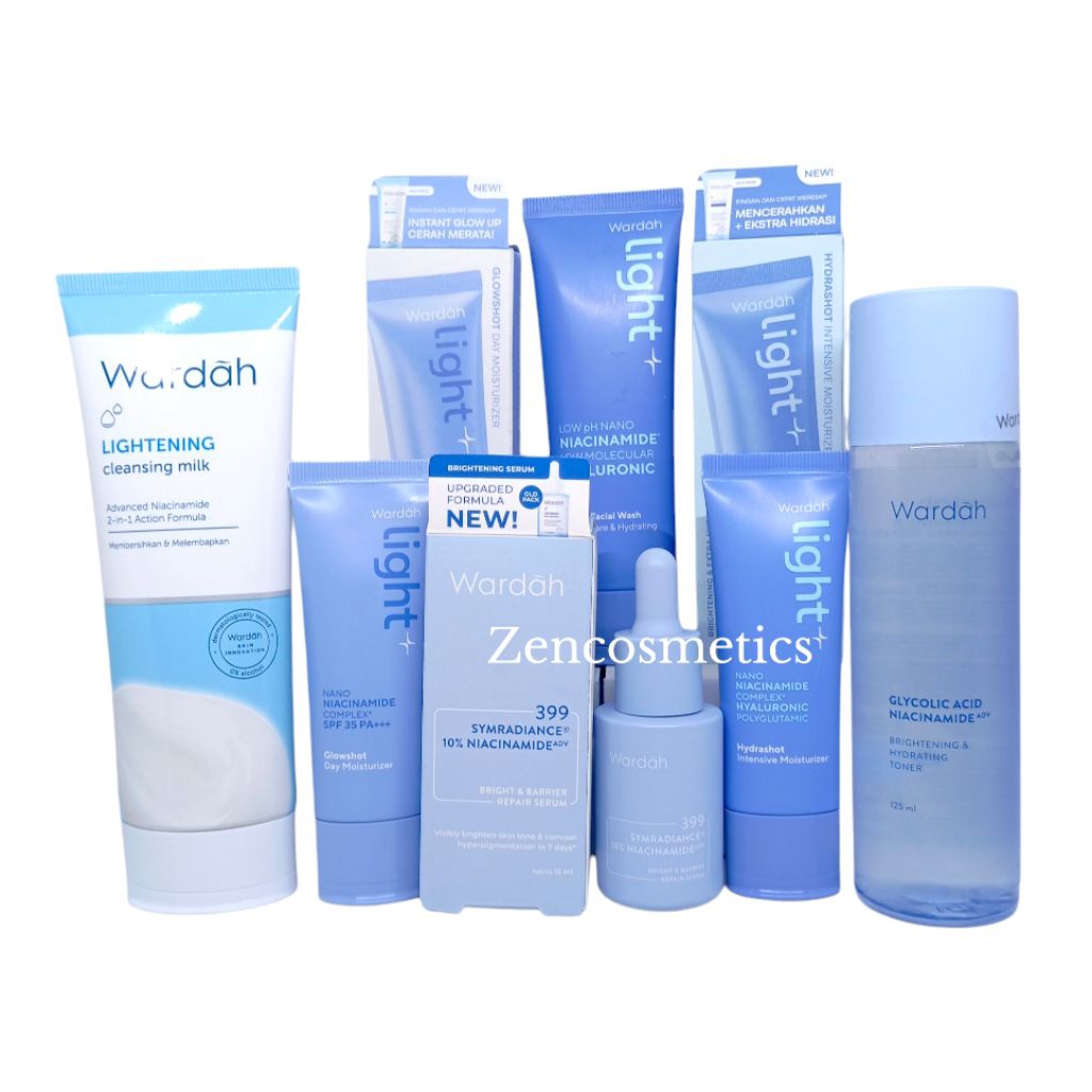 Paket Wardah Light+ Skincare Glow/ Wardah Light+ Serum Besar