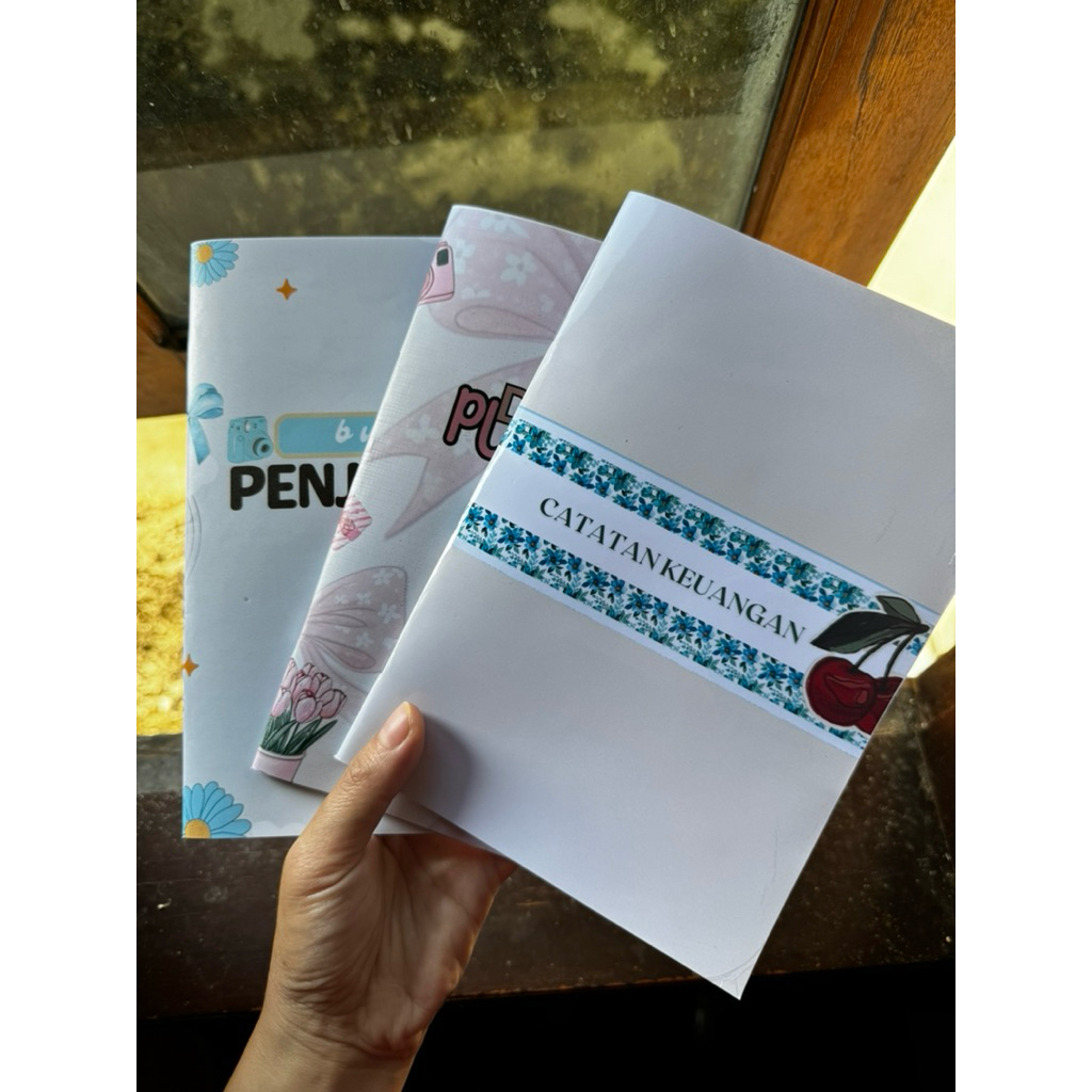 buku catatan / buku penjualan / buku kas / buku keuangan / buku daily planner