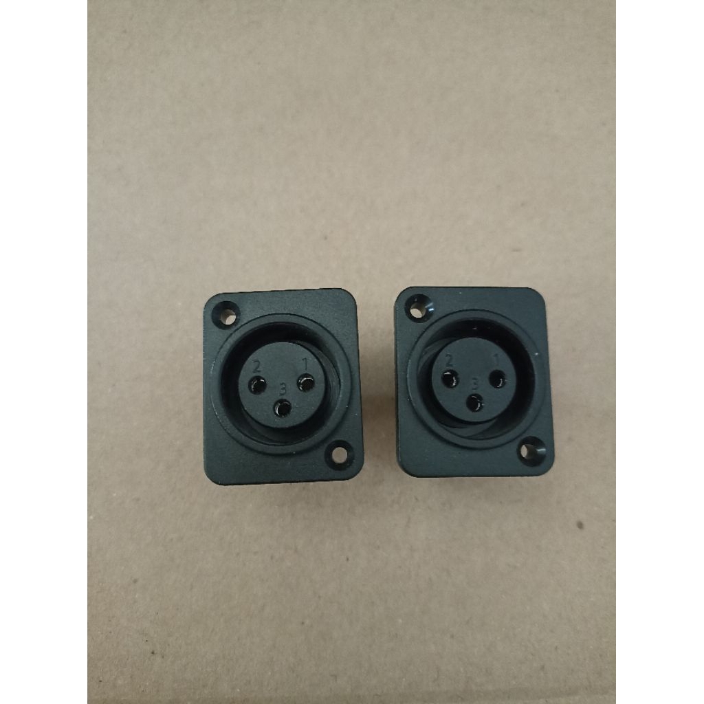 Socket Canon Kaki Lurus Soket Canon kaki lurus Hitam Body XLR