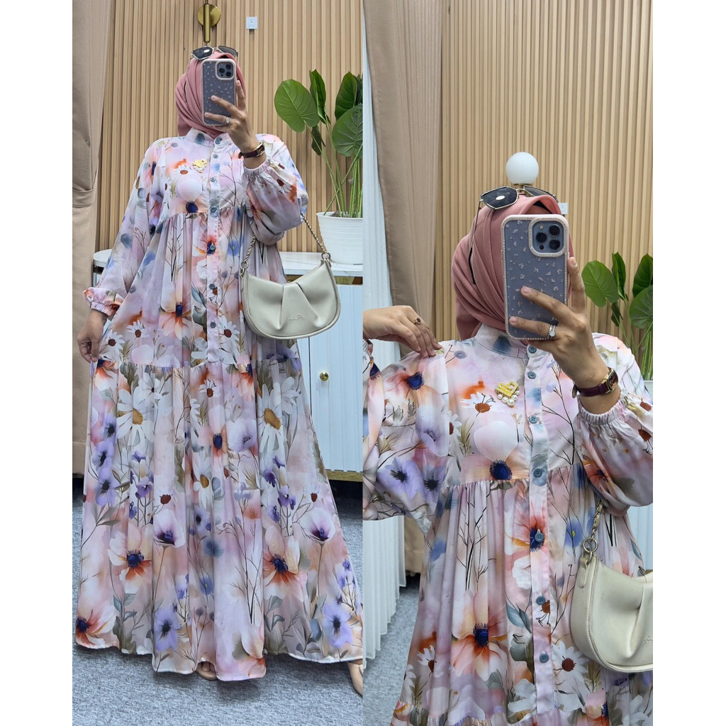 GAMIS SERUT SUSUN MOTIF | GAMIS RAYO PREMIUM | GAMIS MOTIF BANGKOK MEDAN MURAH | GROSIR BAJU MEDAN