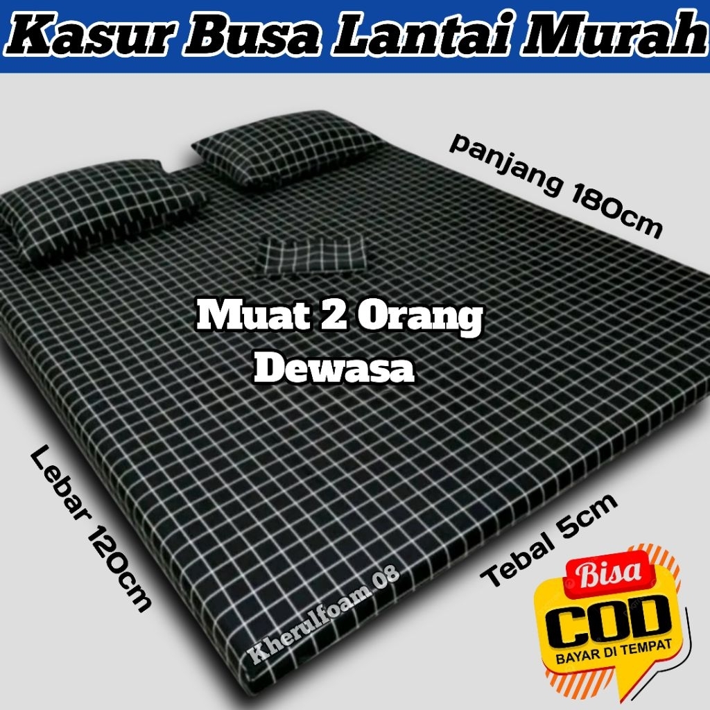 Kasur Busa Lantai Super empuk anti kempes muat untuk 2 orang enak buat santai