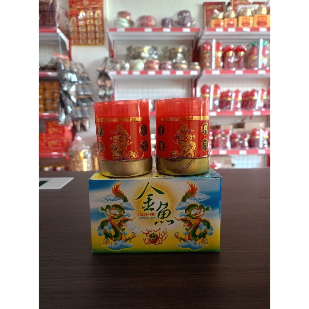 [LILIN] Lilin Naga Merah Golden Fish 1Hari/Lilin Merah Naga 1hari