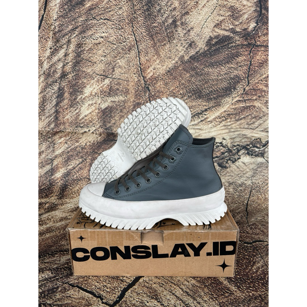 ( Size 40 ) Converse CT Platform Lugged 2.0 Grey Leather