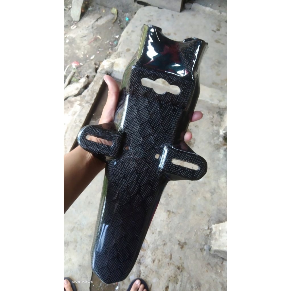 spakbor belakang satria Fu fi carbon kevlar