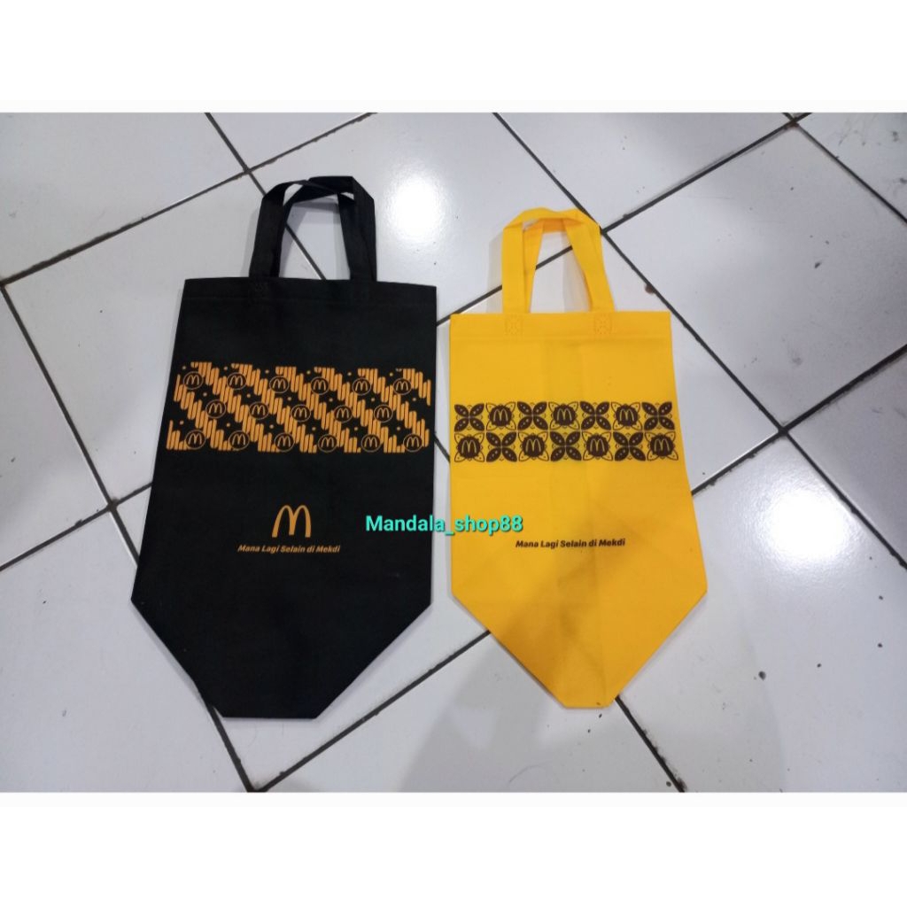 Tas totebag Mcdonald kecil dan besar