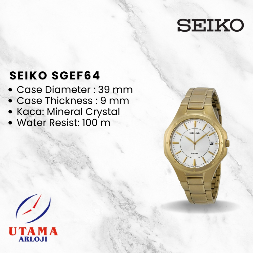 SEIKO Classic SGEF64P1 Jam Tangan Klasik Pria