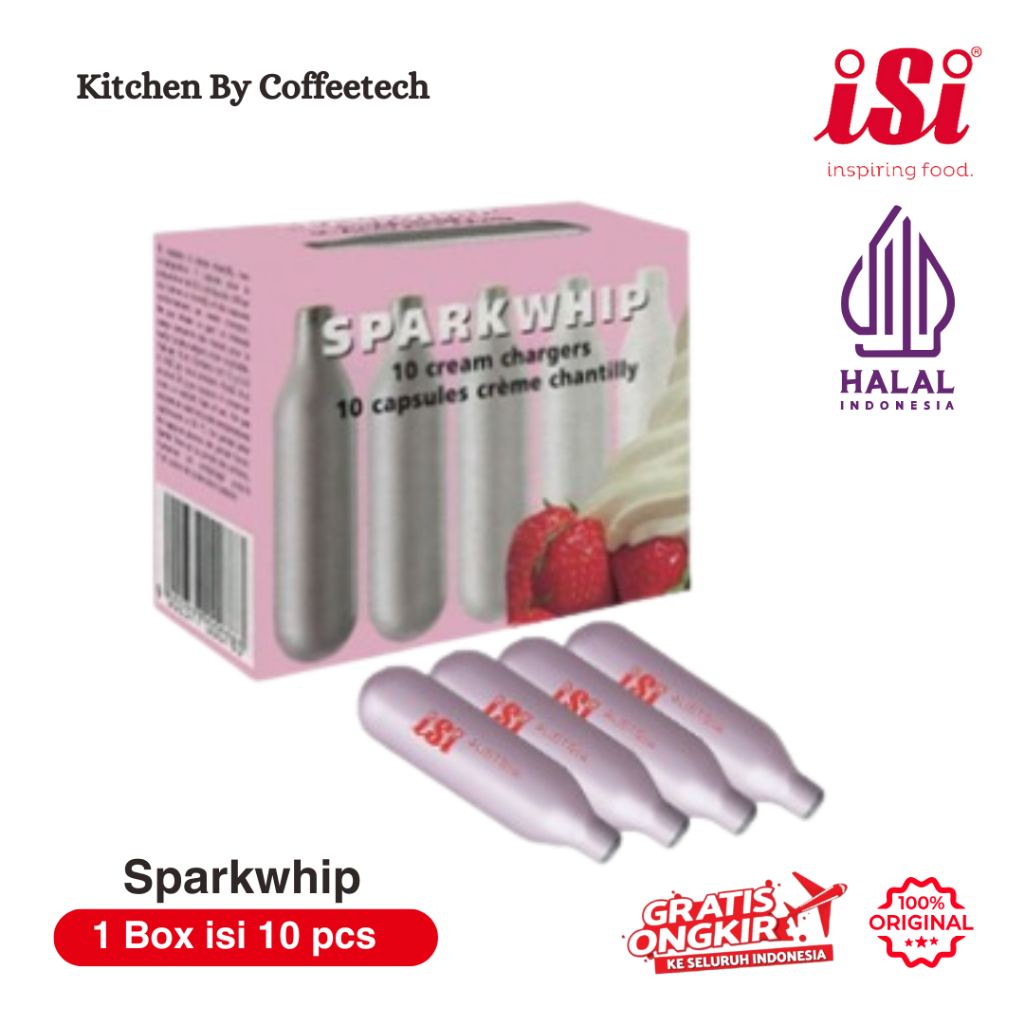 

Cream Charger SparkWhip isi 10 untuk Whipcream