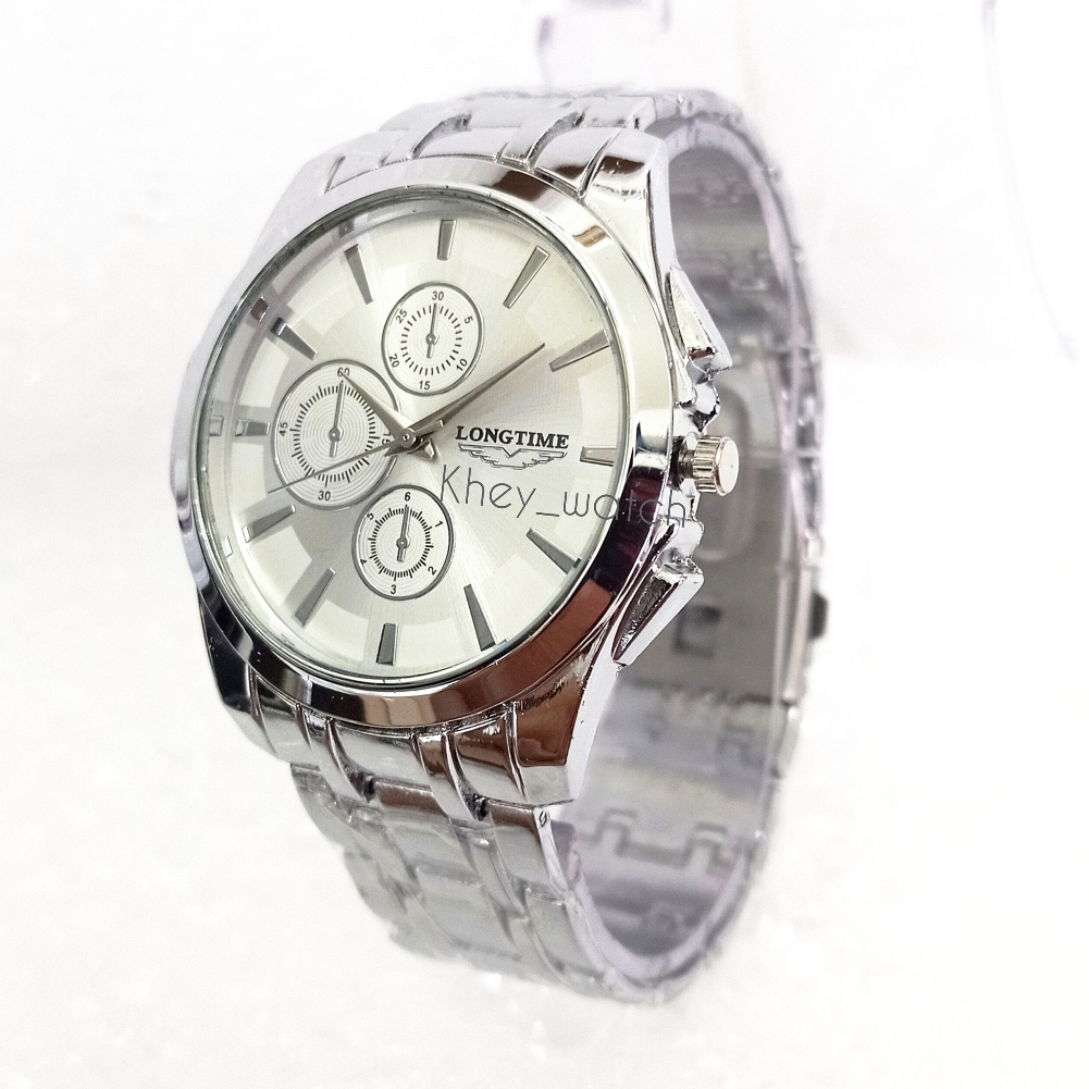 Jam Pria Keren Murah.Jam Tangan Bulat Rantai Pria Stainless Terlaris,Jam Cowok Rantai,Arloji Pria