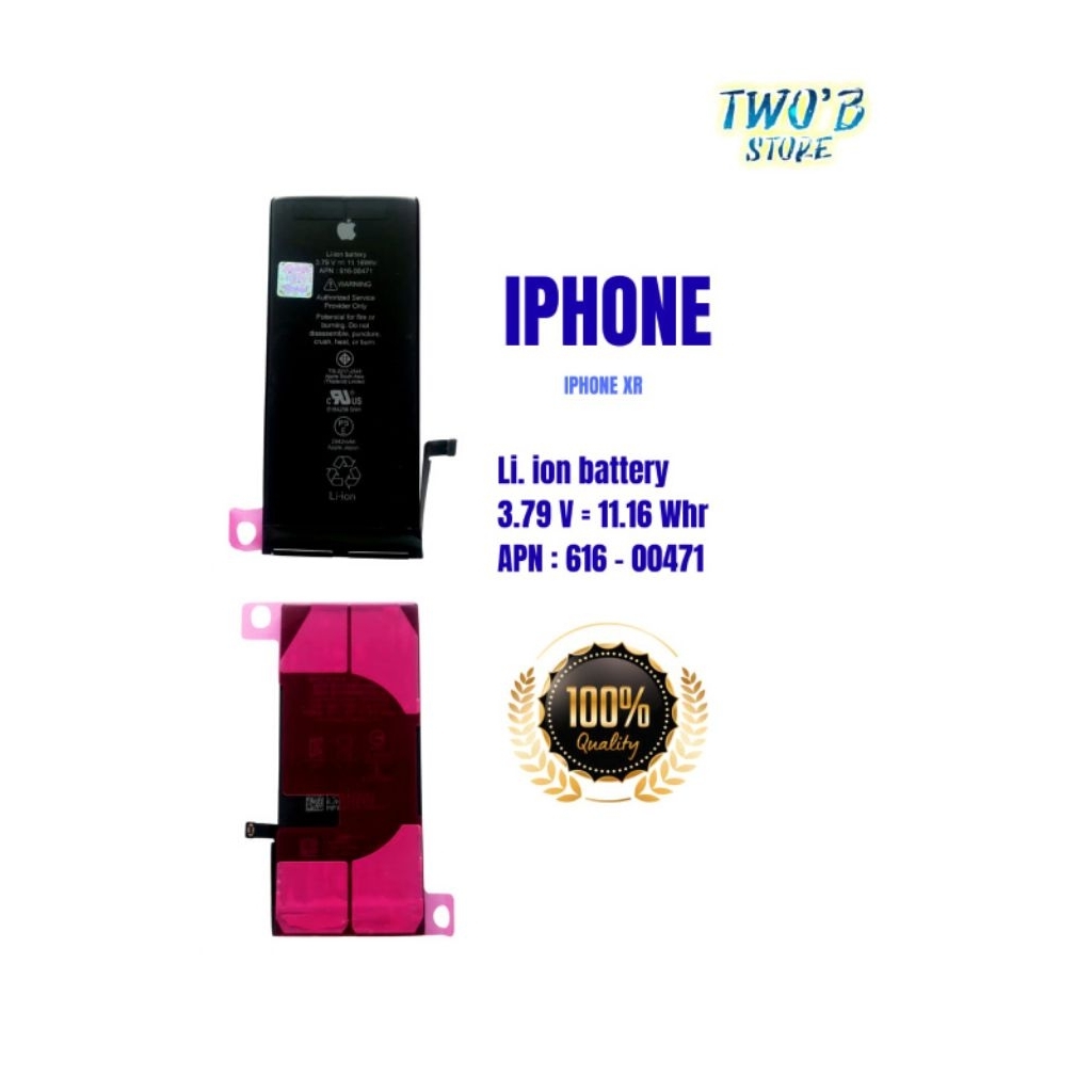 BATERAI B+ IPHONE XR ORIGINAL BATTERY
