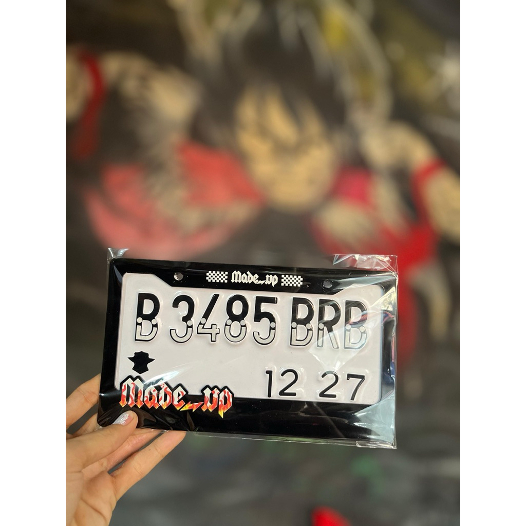 plat nomor motor costum