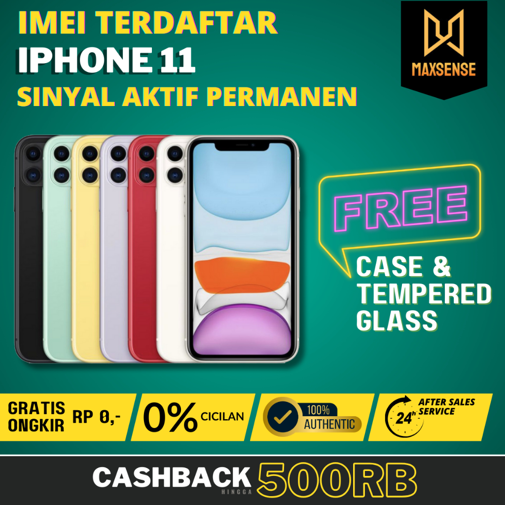 iPhone 11 256GB 128GB 64GB Second Original Resmi