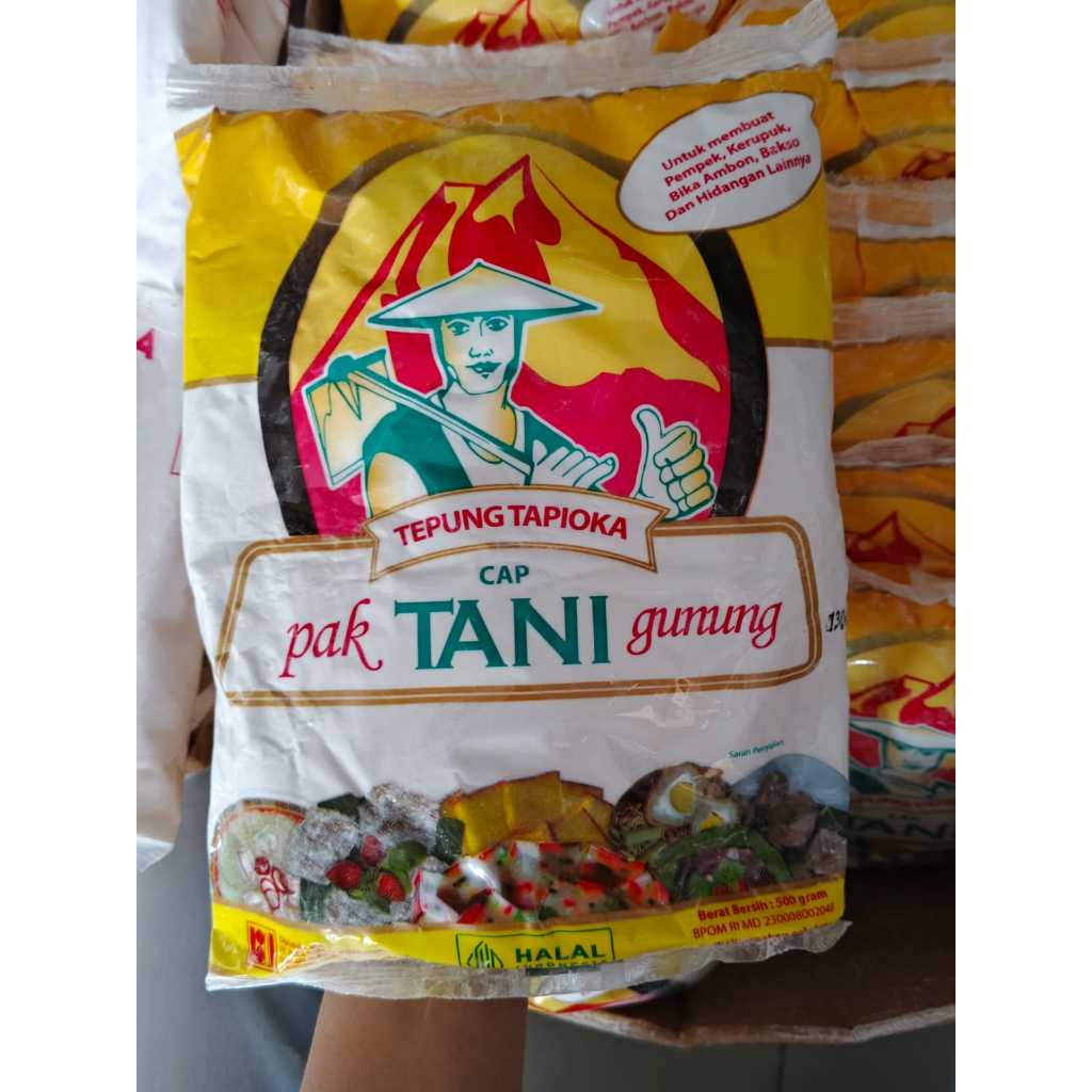 

Tepung Tapioka Cap Pak Tani Gunung 500Gr