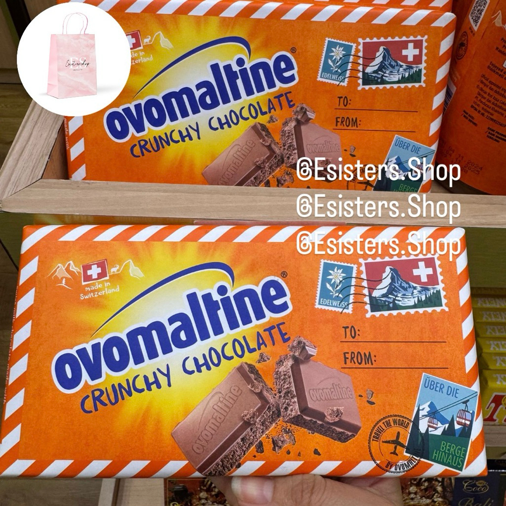 Ovomaltine Crunchy Chocolate Cokelat Ovomaltine Coklat Bar Import