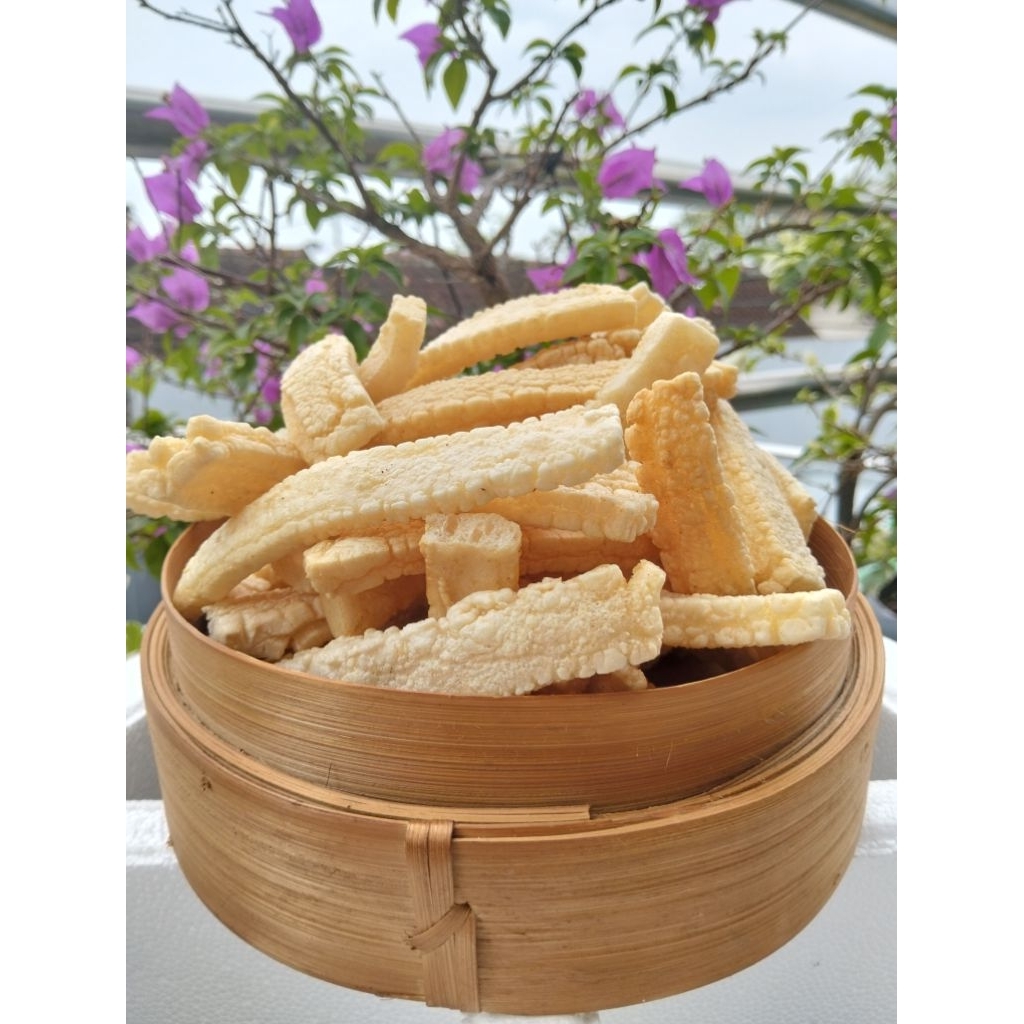 

Rambak Jari Matang Siap Makan 1 Kg - Kerupuk Rambak Tradisional Renyah Gurih Khas Solo - GRATIS ONGKIR