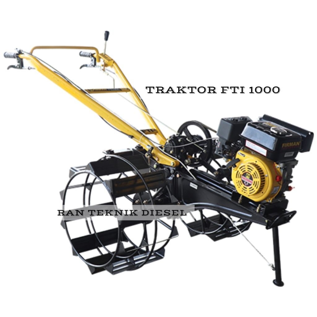 Traktor Capung FIRMAN FTI 1000 Bajak Sawah + Mesin Penggerak 7.5 HP