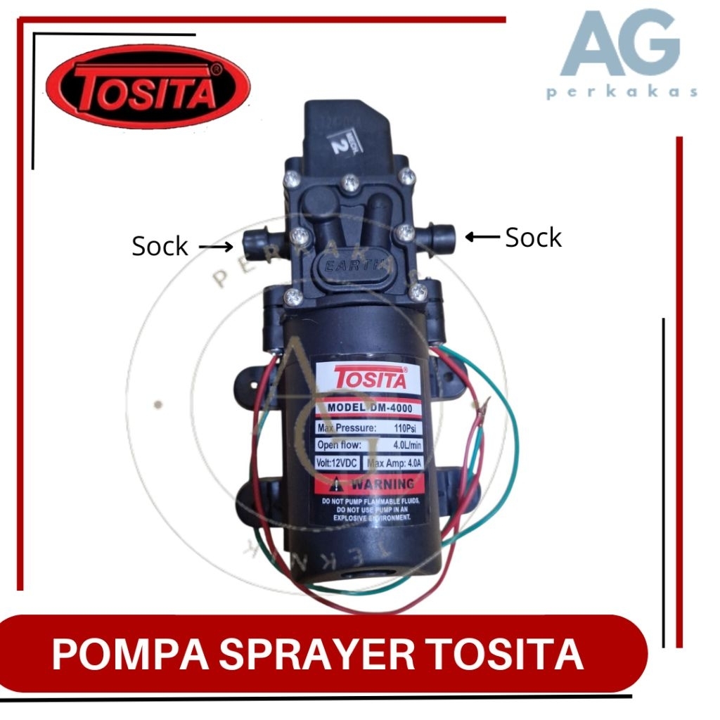 Dinamo/pompa sprayer Tosita 110 psi sock-sock