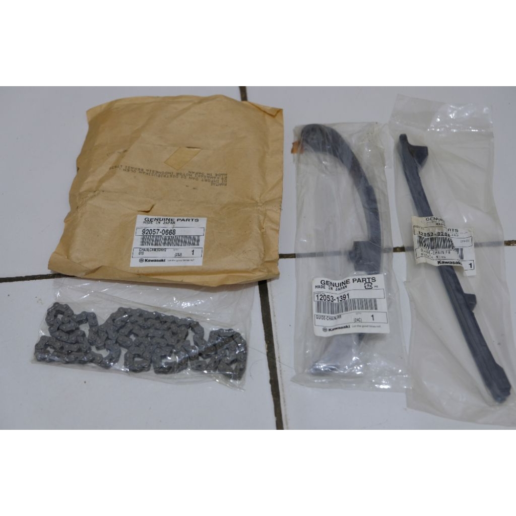 Rantai Keteng dan lidah keteng Kawasaki Ninja 250 mono/Ninja 250 SL, KLX250