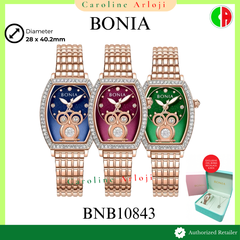 ORIGINAL Jam Tangan Wanita Bonia Missie Tale Owl Edition BNB10843 / B10843 / BNB 10843 Garansi Resmi