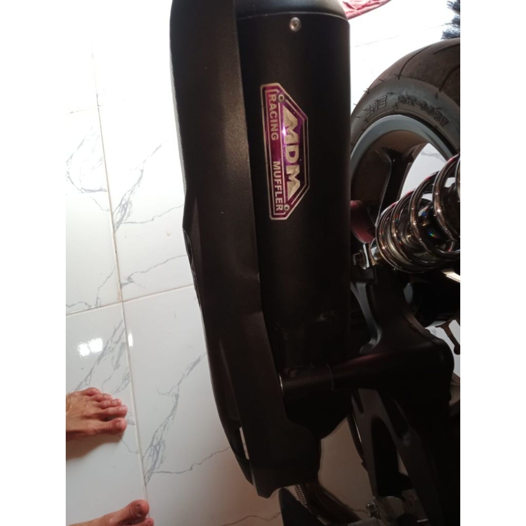 knalpot mdm muffler ori aerox new 155 sarful(sarangan full)