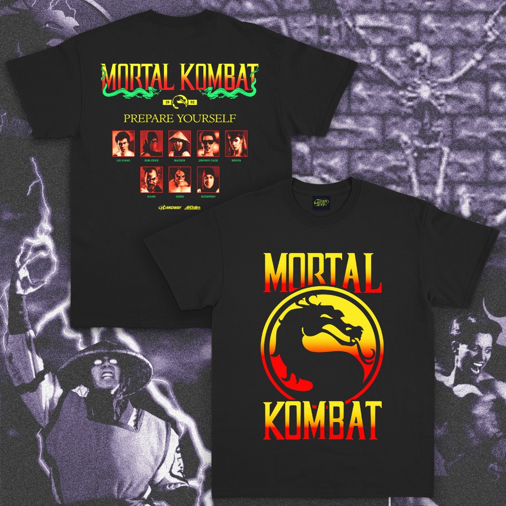 Kaos Game Mortal Kombat | Gamer T-Shirt | Mortal Kombat Arcade Retro 1992