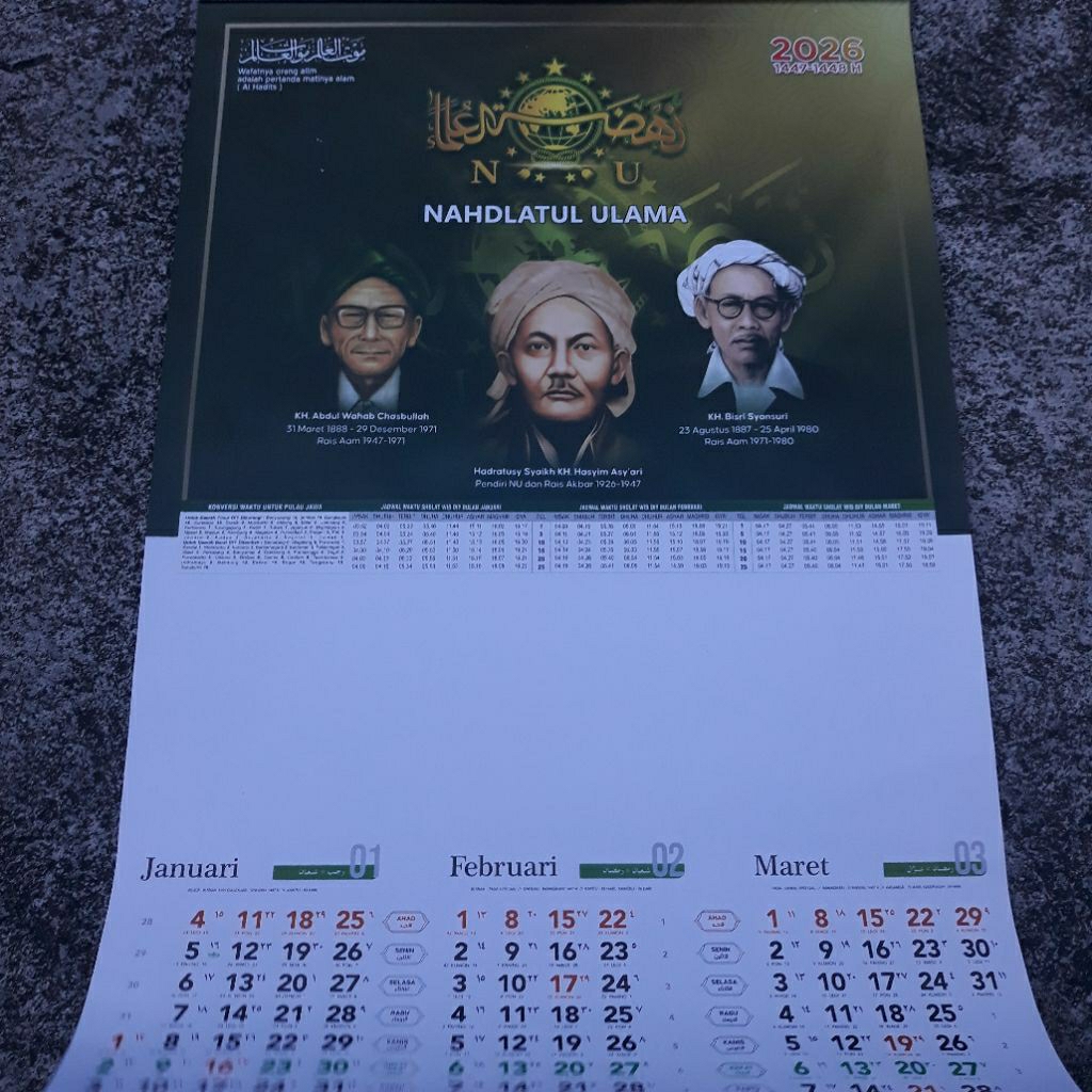 

Tanggalan Nahdlatul ulama 2026