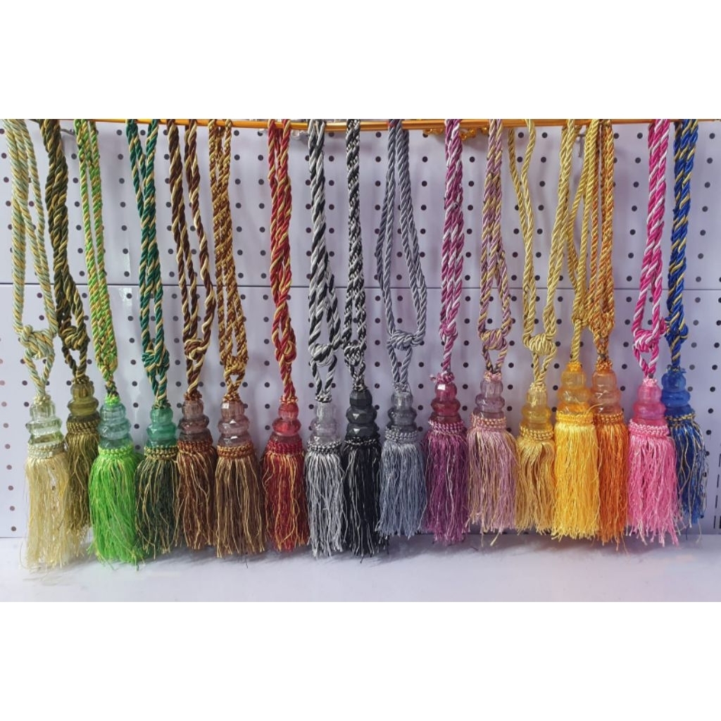 Tesel Tasel gorden Tassel KRISTAL KECIL tali pengait gordyn tasel Crystal minimalis