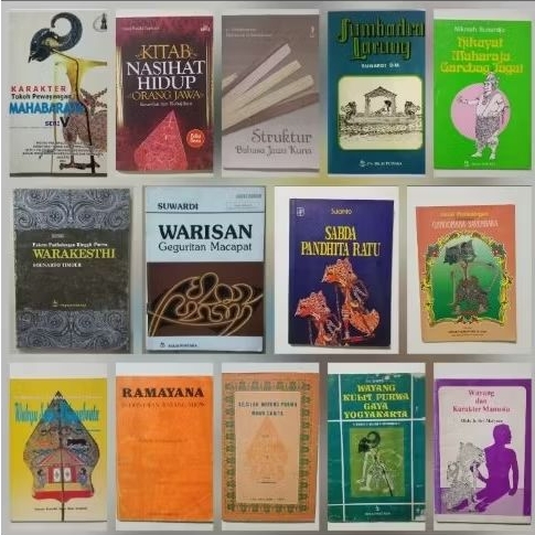 Buku Tema Wayang/Mahabarata/Serat Pedhalangan/Sastra Jawa