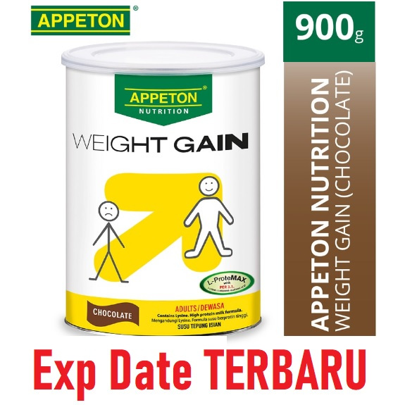 Exp DEC 2027 900gr MALAYSIA Susu Appeton Weight Gain Adult Dewasa Penambah Berat Badan Susu Gemuk