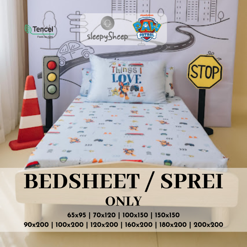 SLEEPYSHEEP PAW PATROL Pup Picks Favorite Things Collection Sprei Saja Bedsheet Only Tencel