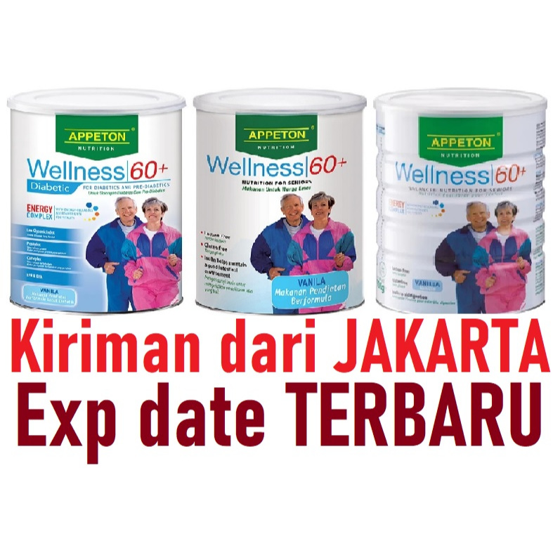 Exp DEC 2027 900gr MALAYSIA Appeton Wellness Diabetic Energy Diabetik 60+ 60Plus 60 Plus Appeton 60+