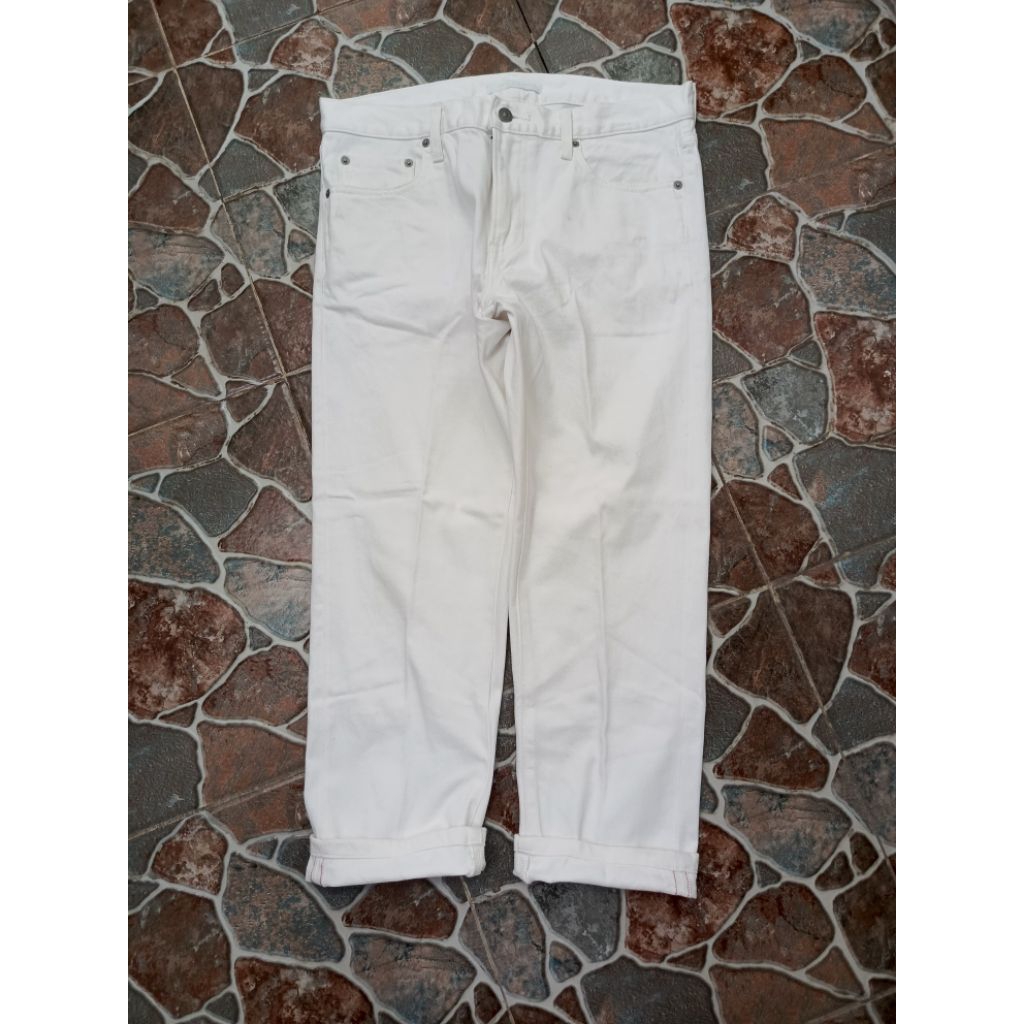 UNIKL0 JEANS WHITE SELVEDGE RED LINE