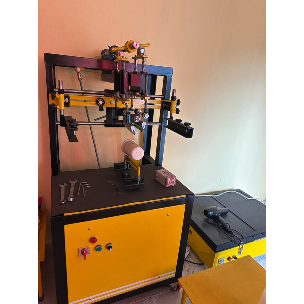 JUAL MESIN SABLON CUP SEMI AUTO + MEJA AFDRUK FILM
