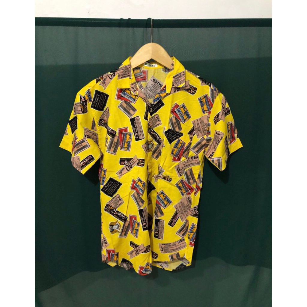 Kemeja DIESEL Yellow AOP [RARE]