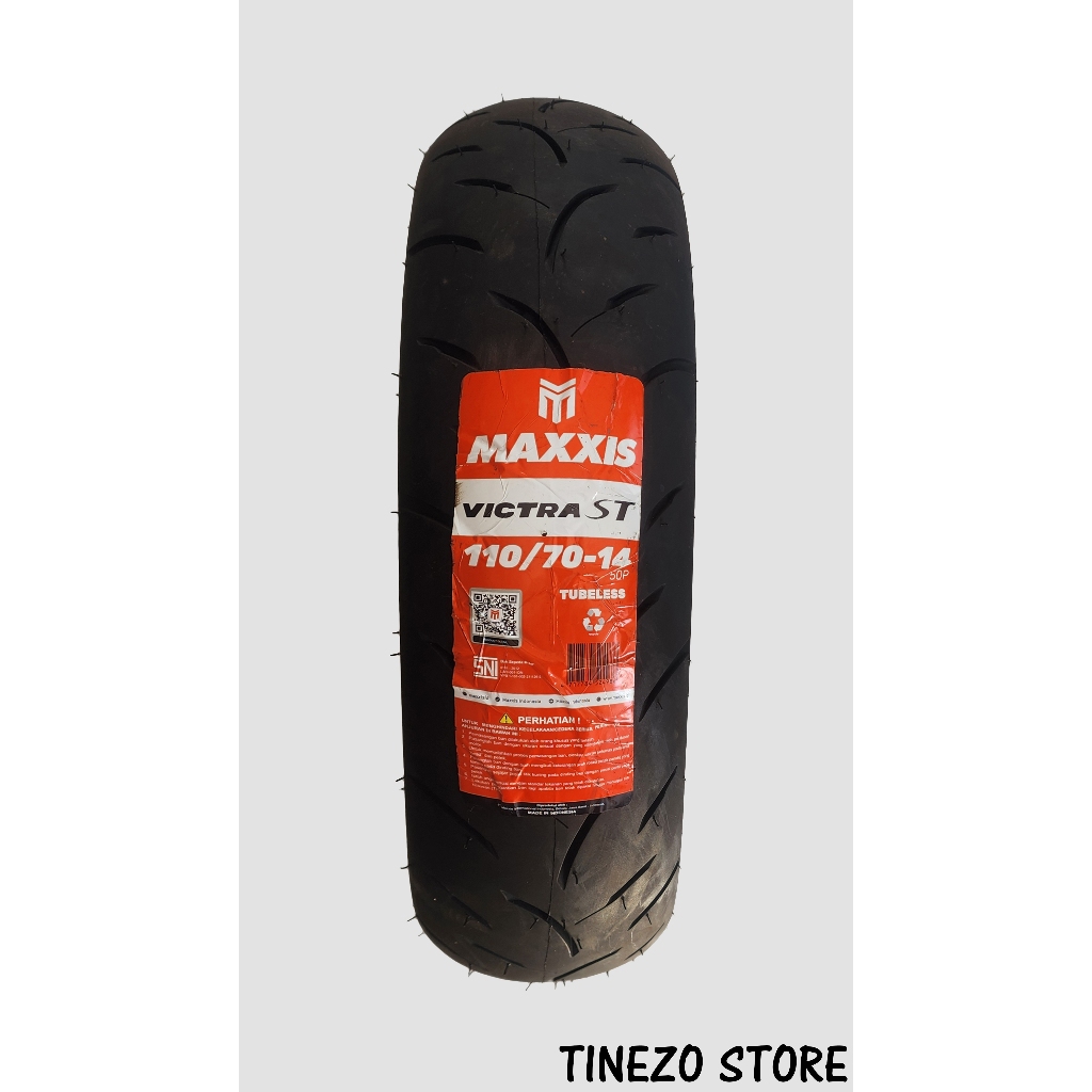 BAN LUAR 110 70 14 110/70-14 TUBELESS MAXXIS VICTRA ST BAN MOTOR MATIC DEPAN RING 14 PCX 160 / ADV 1