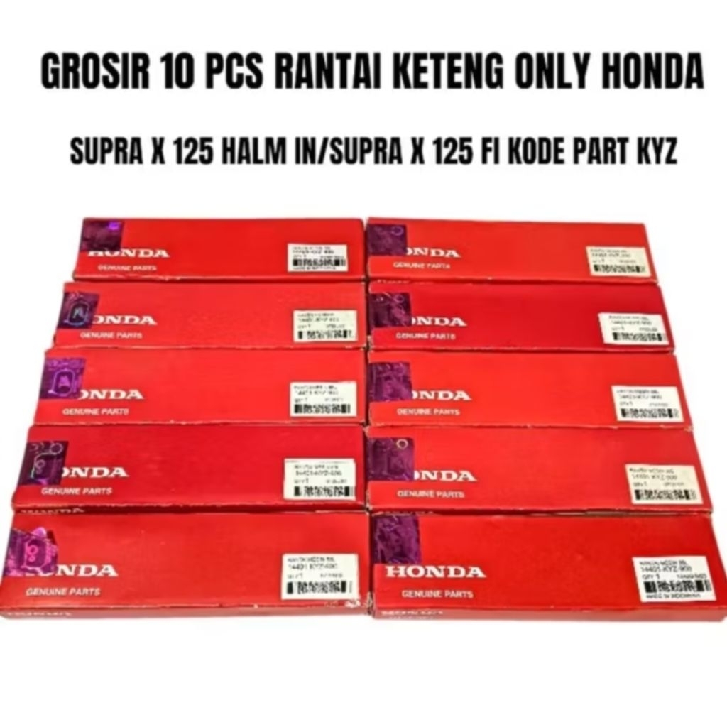 Promo Grosir ( 10 Pcs) Rantai Rante Keteng Honda Supra X 125 Halm In Supra X 125 Fi Kamprat Keteng