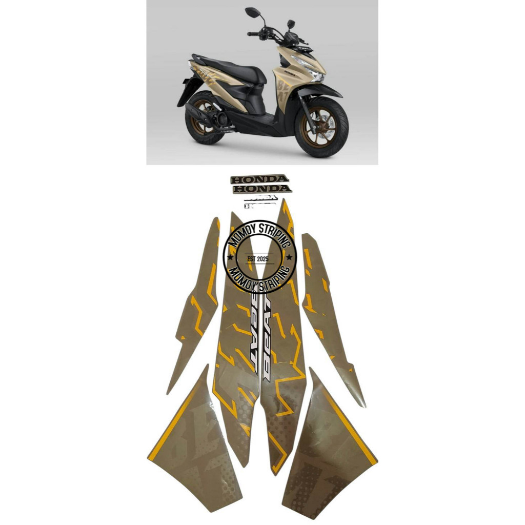 STIKER STRIPING BEAT STREET 2024 GOLD