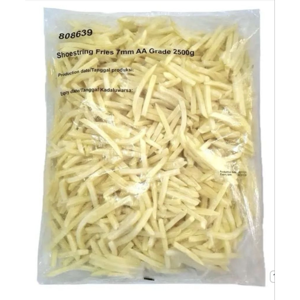 

Kentang shoestring Aviko 2.5 Kg