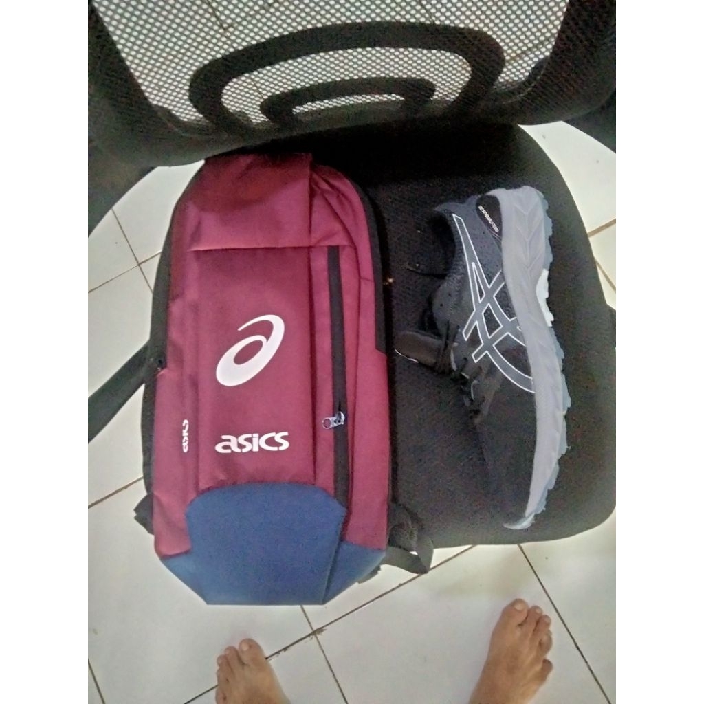 SEPATU VOLLEY ASICS MURAH + TAS
