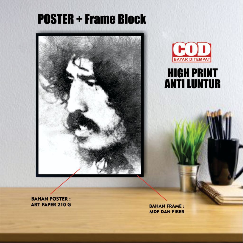 POSTER IWAN FALS, POSTER KAMAR, HIASAN DINDING