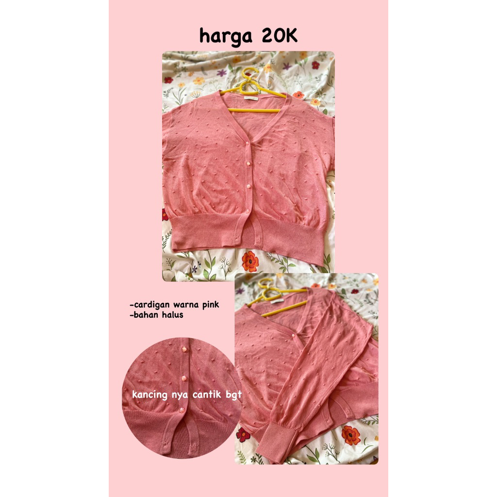 cardigan pink
