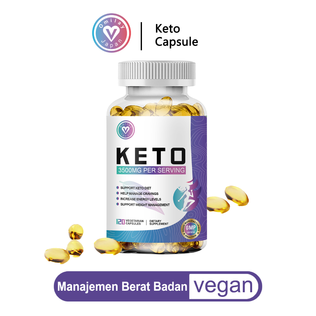 Omilay Keto Suplemen for Women Slimming Fat Burner Weight Management Keto Diet 120 Keto Capsule