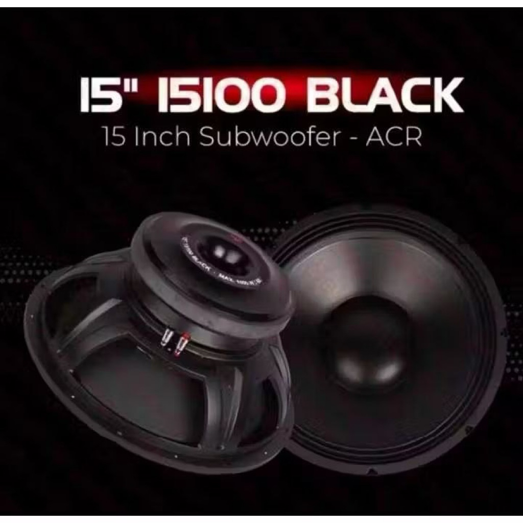 Speaker ACR 15 Inch ACR 15100 Black Series New Subwoofer 15 Inch ACR