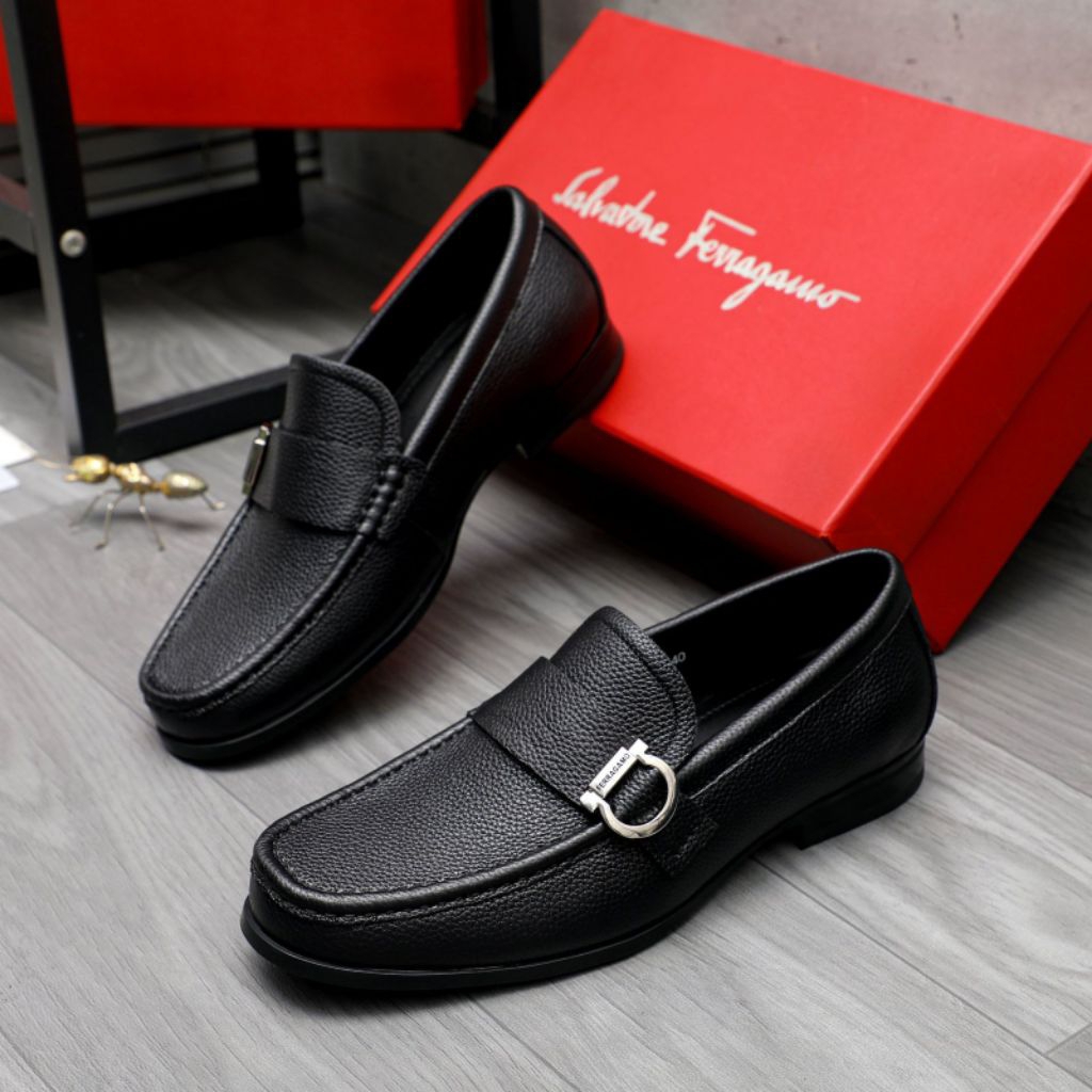 SEPATU PANTOFEL LOAFER PRIA FERA2009 BRANDED MIRROR QUALITY