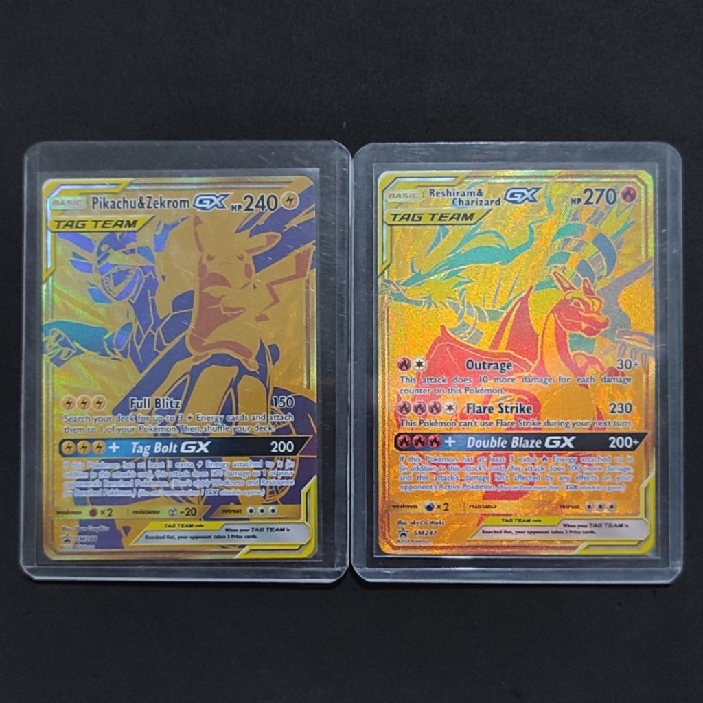 Pikachu Zekrom & Reshiram Charizard GX Promo TCG English
