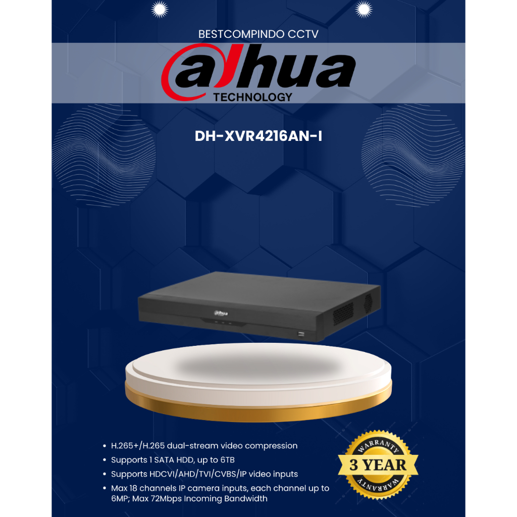 DVR DAHUA DH-XVR4216AN-I | DVR DAHUA 16 CH