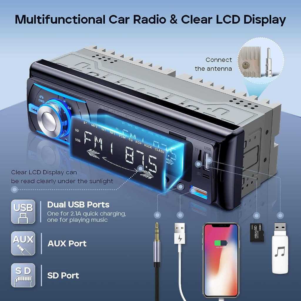 Tape Mobil Audio MP3 Player LCD Bluetooth 5.0 Wireless